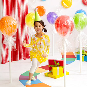 balloon lollipops